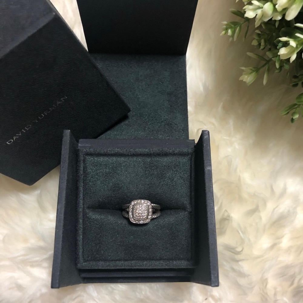 David Yurman Petite Albion Ring With Diamonds
